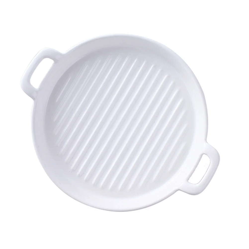 Ceramic Food Plate Kitchen Serving Dish Ceramic Rice Plate Food Storage