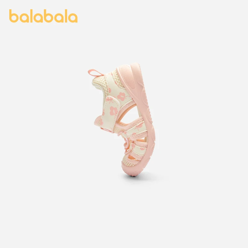 Balabala Baby Walking Shoes Boys Girls Children Sandals Shoes for Infants 2024 Summer New Anti-Slip Breathable Mesh 3