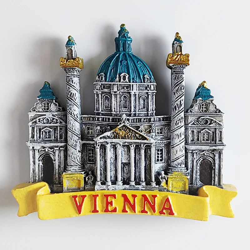 Magnete Frigorifero 3D Salisburgo Austria – Souvenir Artigianale In Resina, Regalo Originale Da Viaggio, Decorazione Casa E Cucina