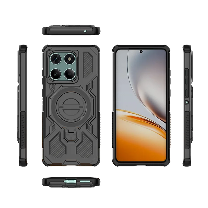 Airbag Anti-Drop Protective Case with Rotatable Magnetic Ring Holder