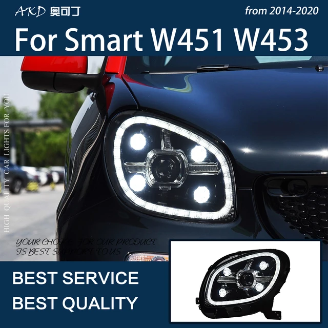 Car Lights For Smart Fortwo Forfour 2015-2021 LED Auto Headlight Assembly  Crystal Diamond Design Dynamic Signal Lamp Accessories - AliExpress