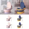 Toilet Training Potty with Wipe Storage Includes Cleaning Brush Removable Potty 2