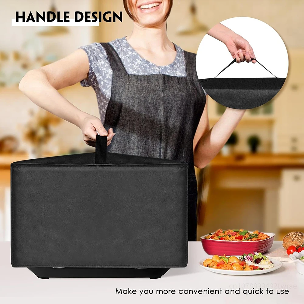 Kitchen Dust Cover Air Fryer Hood Air Fryer Cover Heat Resistant Waterproof Dustproof Protective Cover for Ninja AF400EU/AF500EU Nylon Dust Kitchen Tools
