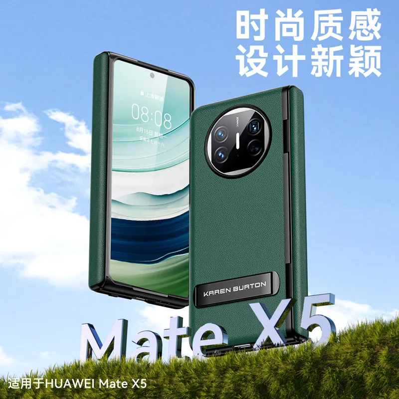 

With Kickstand Bracket Tempered Glass Filme Case For Huawei Mate X5 Case