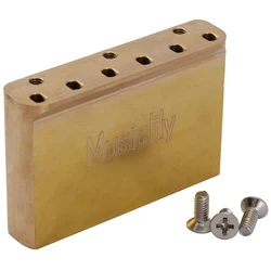Premium Solid Brass Tremolo Bridge Block, 54mm (42mm Tall)