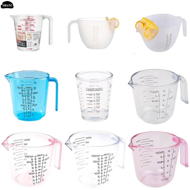 1pcs Clear Glass Liquid Measuring Cup With Large Handle - Large Print  Measurements For Baking, Cooking,pouring Liquid - Glass - AliExpress