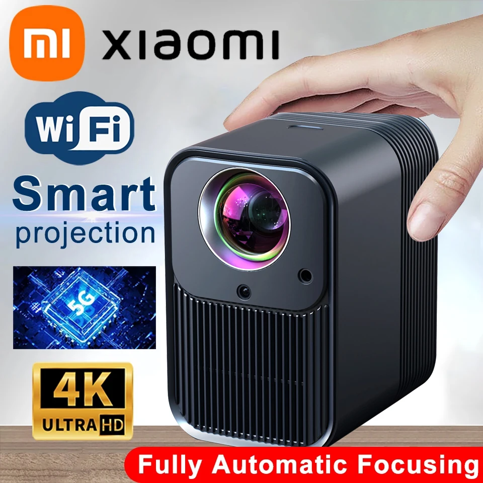 

NEW Xiaomi Home Projector 4K HD Dual Band WIFI 6.0 5G 800 ANSI BT5.0 1920*1080P Cinema Outdoor Portable Projector Autofocus
