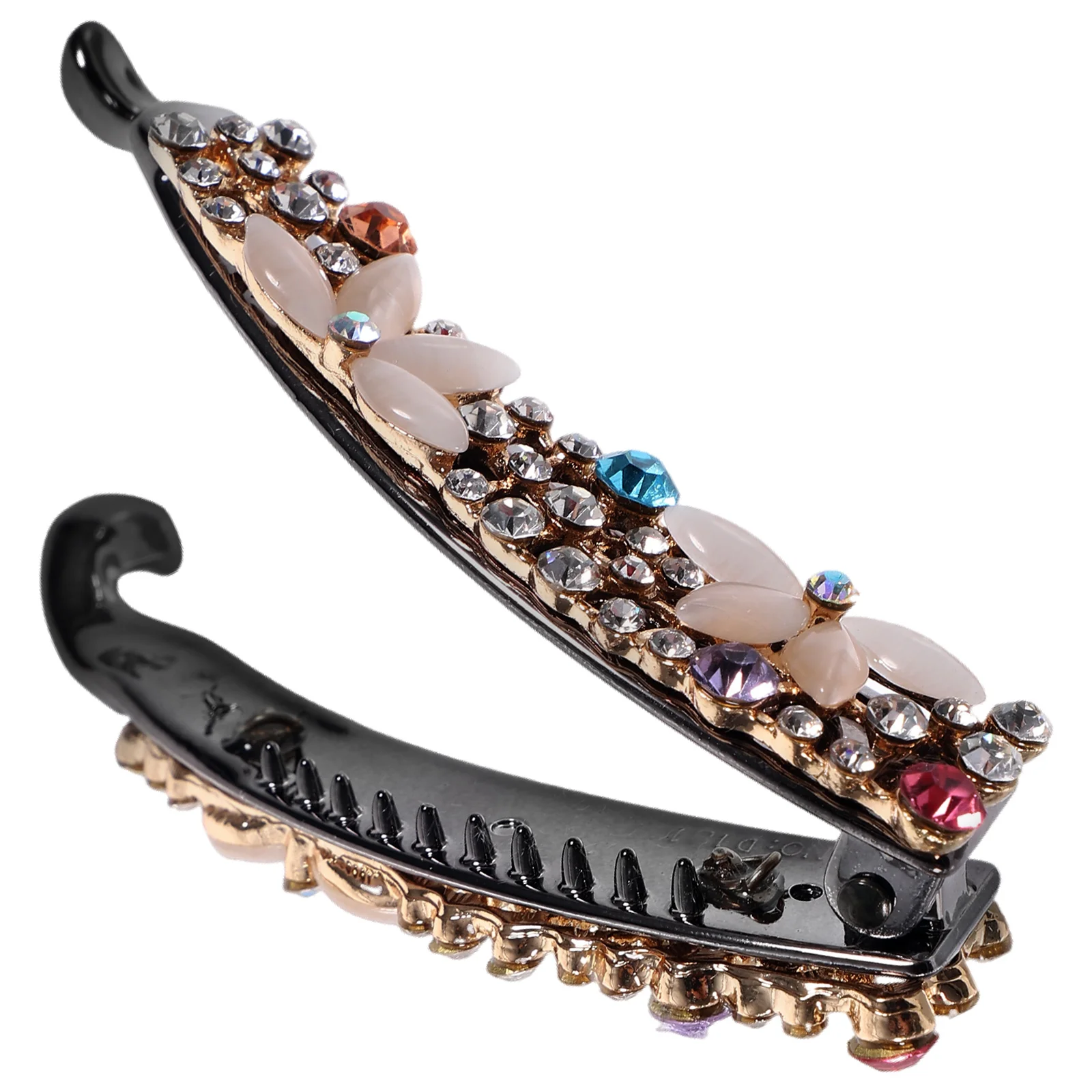 

Hair Clip Women's Banana Clips Pins Rhinestone Jewelry Opal Rhinestones for Accessories