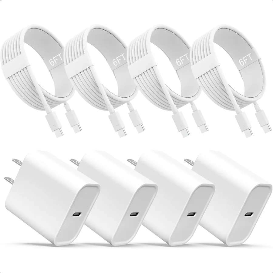 iPhone 16 and 15 Fast USB C Charger 4Pack