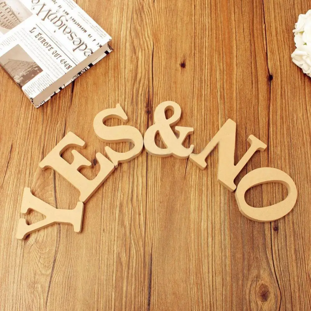 10cm Freestanding Wooden Letters 2