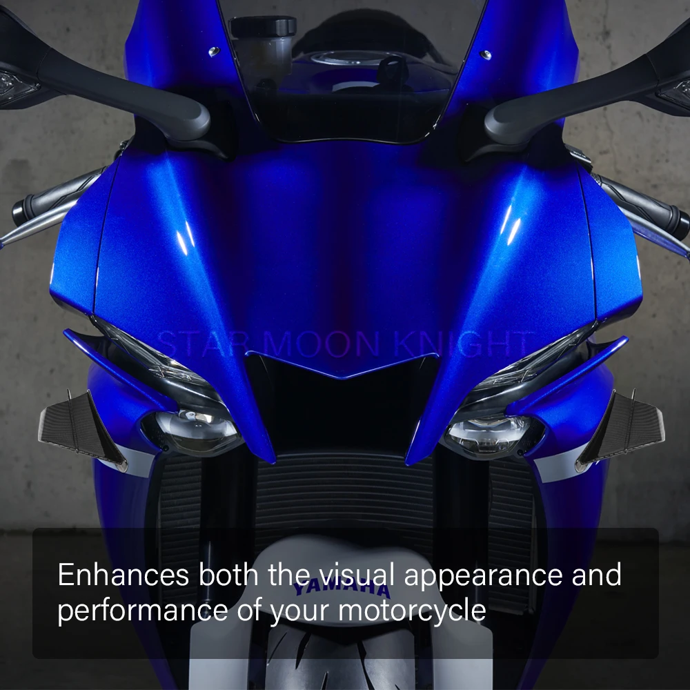 For Yamaha YZF R1 R1M R7 R6 R3 R125 FZ6R TZR50 FZ1 Fazer 8 Motorcycle Fairing Side Winglet Aerodynamic Wing Deflector Spoiler