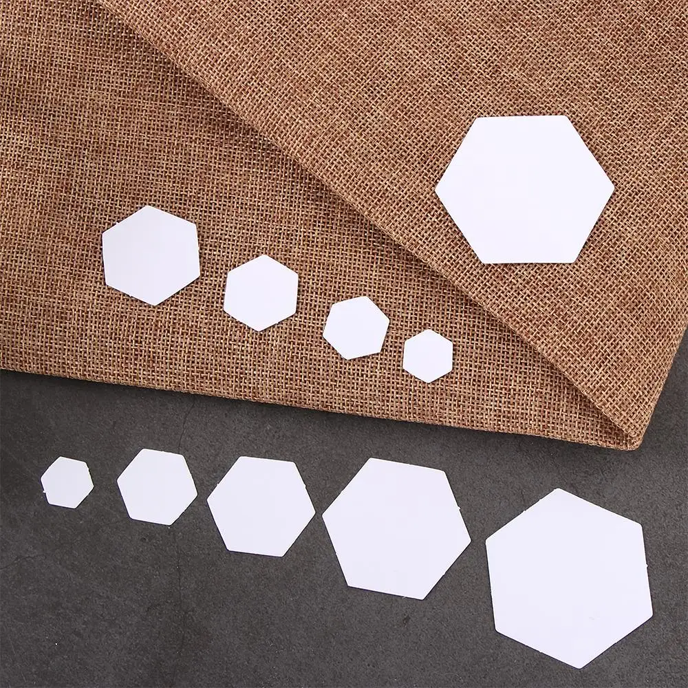 100PCS Hexagon Templates for Patchwork Paper Sewing Craft DIY Garment Fabric Sewing Tools Accessories