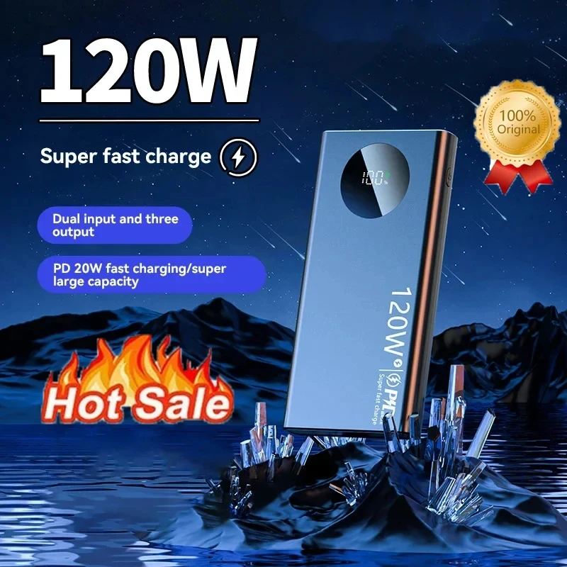 50000mah 120w High Capacity Power Bank Super Fast Charging Power Bank Mobile Phone External Battery For Xiaomi Iphone 2024 1 S36bf560348b74032860483645092b863H