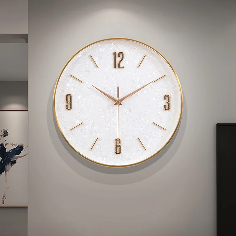 

Minimalistic Silent Clock Wall Bedroom Luxury Round Unique Wall Clock Original Art Aesthetic Quartz Modern Horloge Home Design