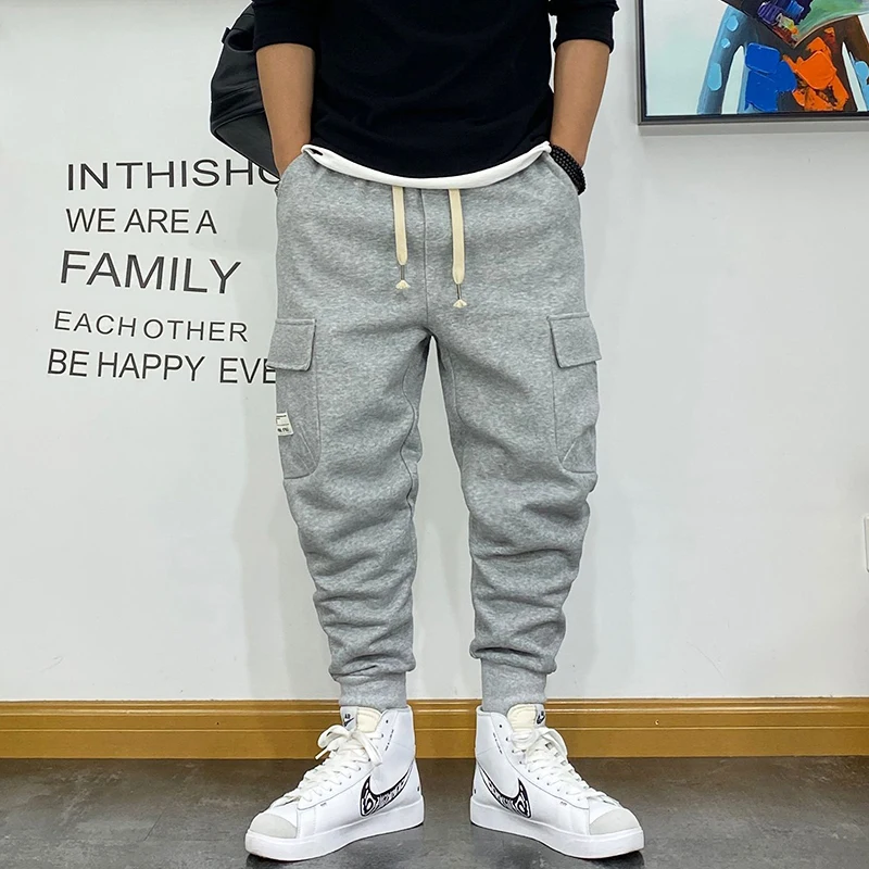 Korean Fashion Hip Hop Loose Couple Sport Jogging Trousers Harajuku Harem Oversized Joggers Men Casual Pants Streetwear