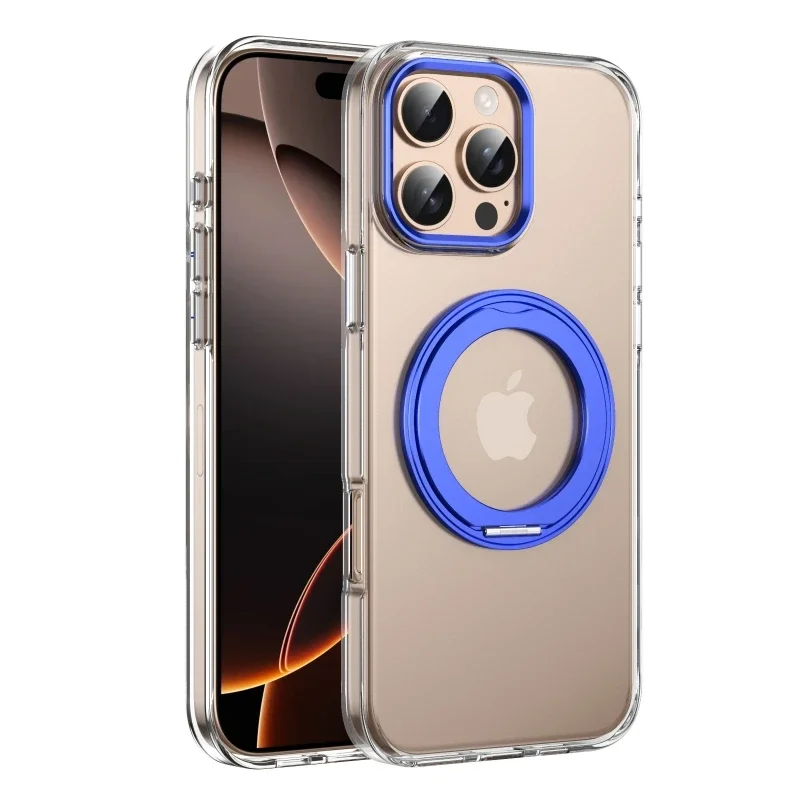 Desert Gold Phone Case with Rotating Stand and Magsafe Wireless Charging Compatibility
