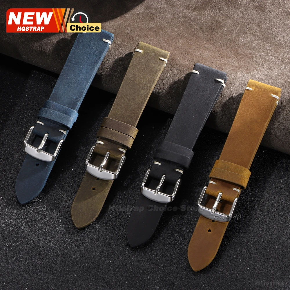 Vintage Leather Oil Wax Band Wristband Replacement Bracelet