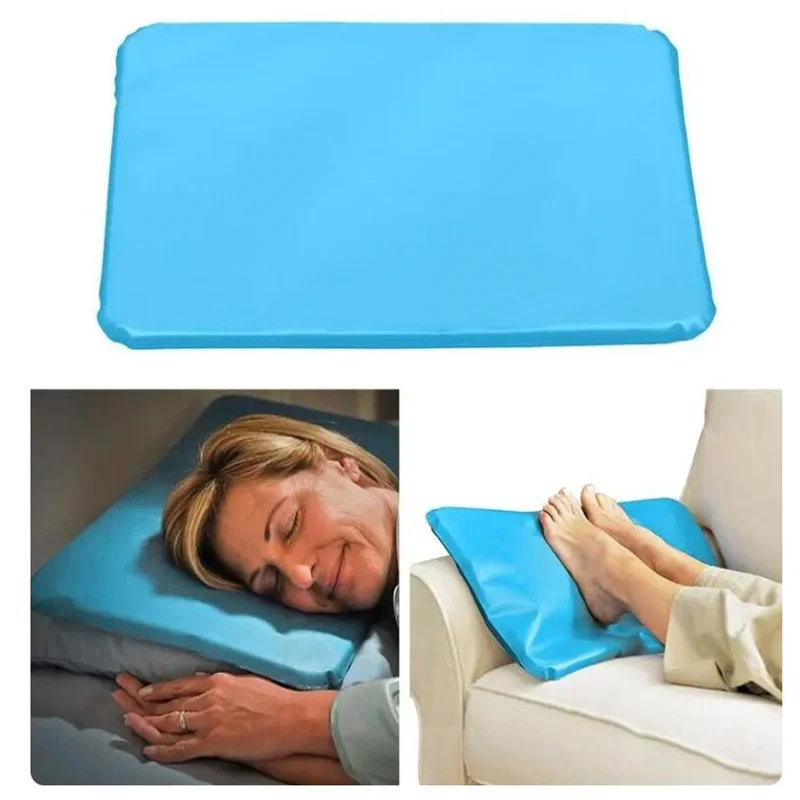 1pc Summer Ice Cold Pillow Massager Therapy Insert Pillow Chillow Sleeping Aid Muscle Neck Cooling PVC Pad Household Ice Mat