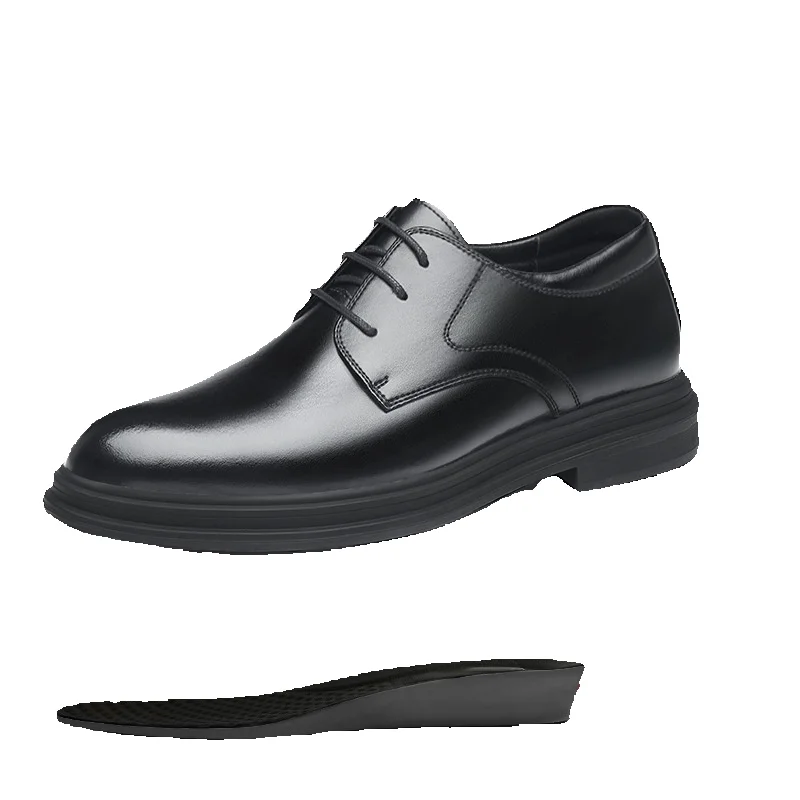 European Warm Series Men's Leather Autumn Winter 6CM Business Formal British Style Height Increase 8CM Wedding Shoes_vogvips.com