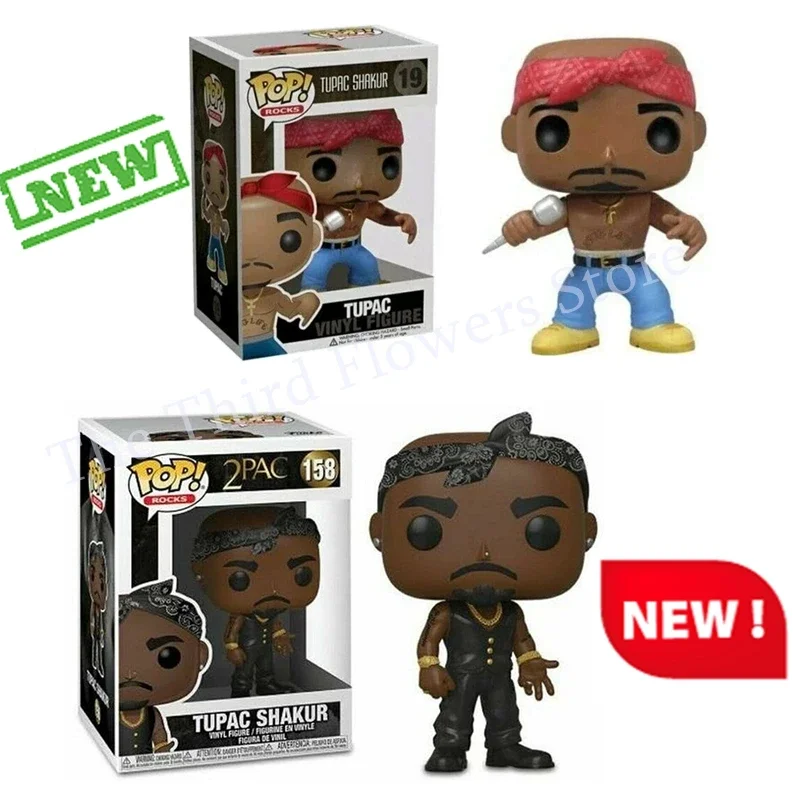 thumbnail image 2 of Nueva figura de vinilo FUNKO POP Rapper Stars Tupac 2pac Star #19 Tupac Shakur #158, modelo de colección de PVC, 2 of 5