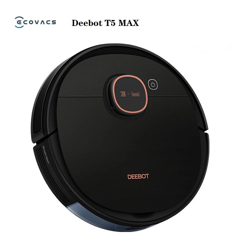 Робот-пылесос ECOVACS Deebot T5 MAX, 5200 мАч, влажная уборка, 240 мл, 1500 Па