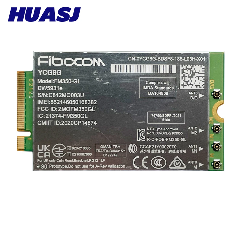 Fibocom-módulo para Dell Latitude Dell Latitude 7440 Latitude 5531 9330 3571 Solução Intel 5g Fm350-gl Dw5931e 5g M.2 - Imagem 2