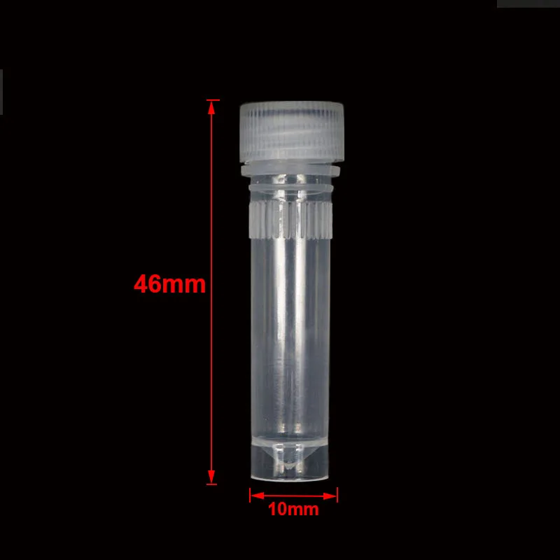 Plastic Test Tubes 20 Pcs 1.5ml Plastic Test Tube Vial Sample Container Screw Cap Bottle For Craft Powder School Office Chemistry Lab Supplies