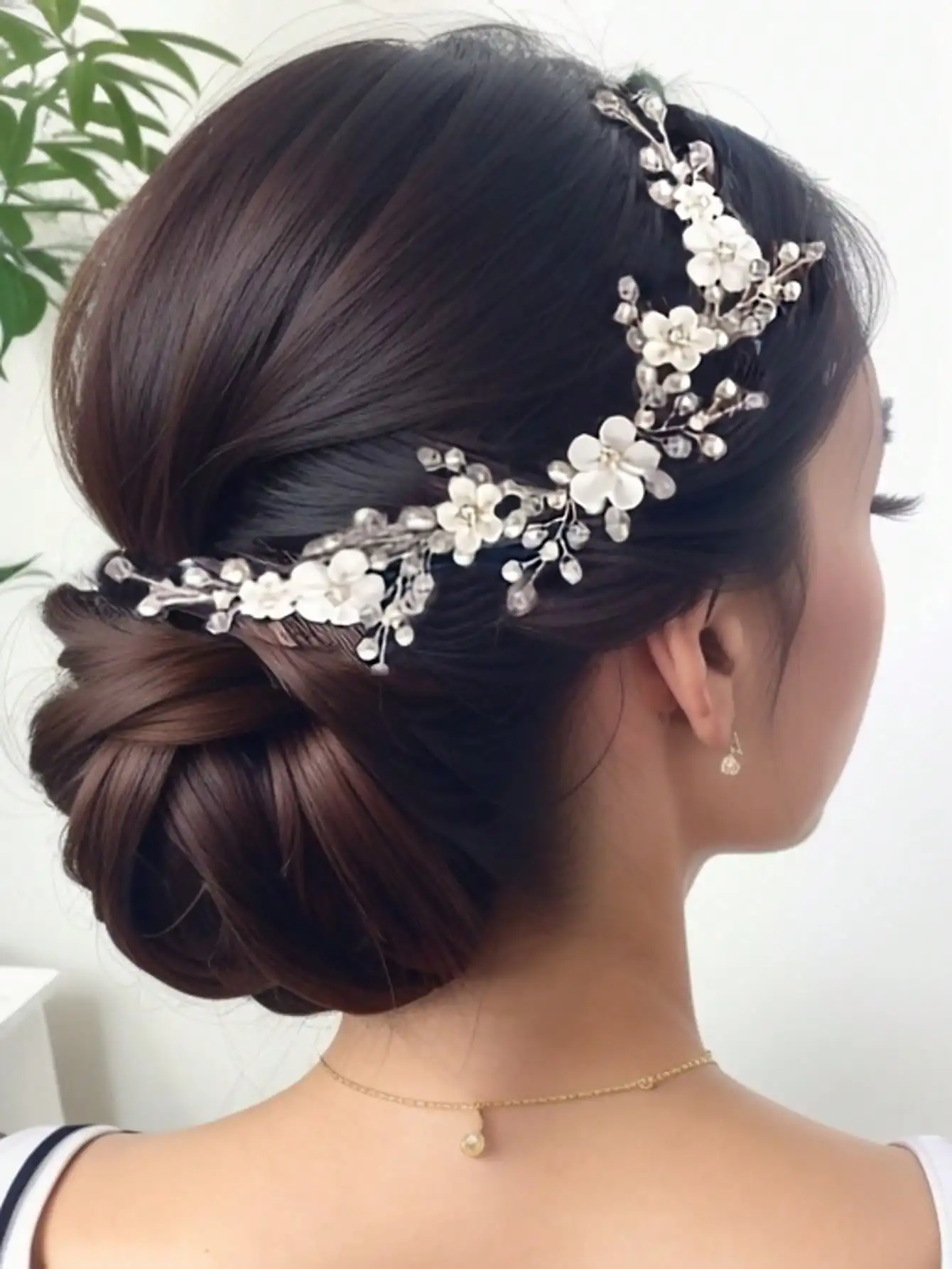 Handmade Fashion Crystal Hair Vine Headband Flower Hairband Tiara Bridal Wedding Hair Accessories Jewelry Hair Vine Headband
