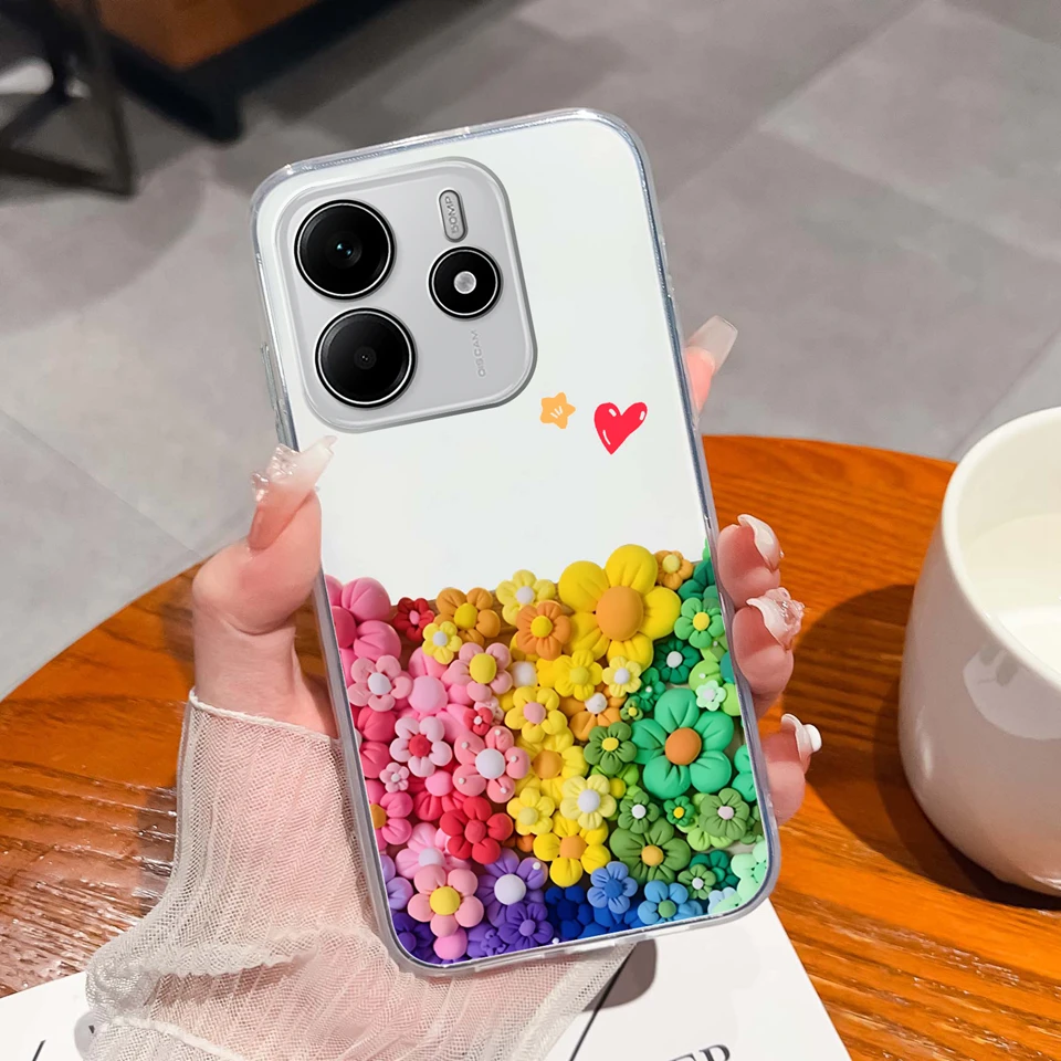 Love Heart Butterfly Transparent Shockproof Anti-Fingerprint Case