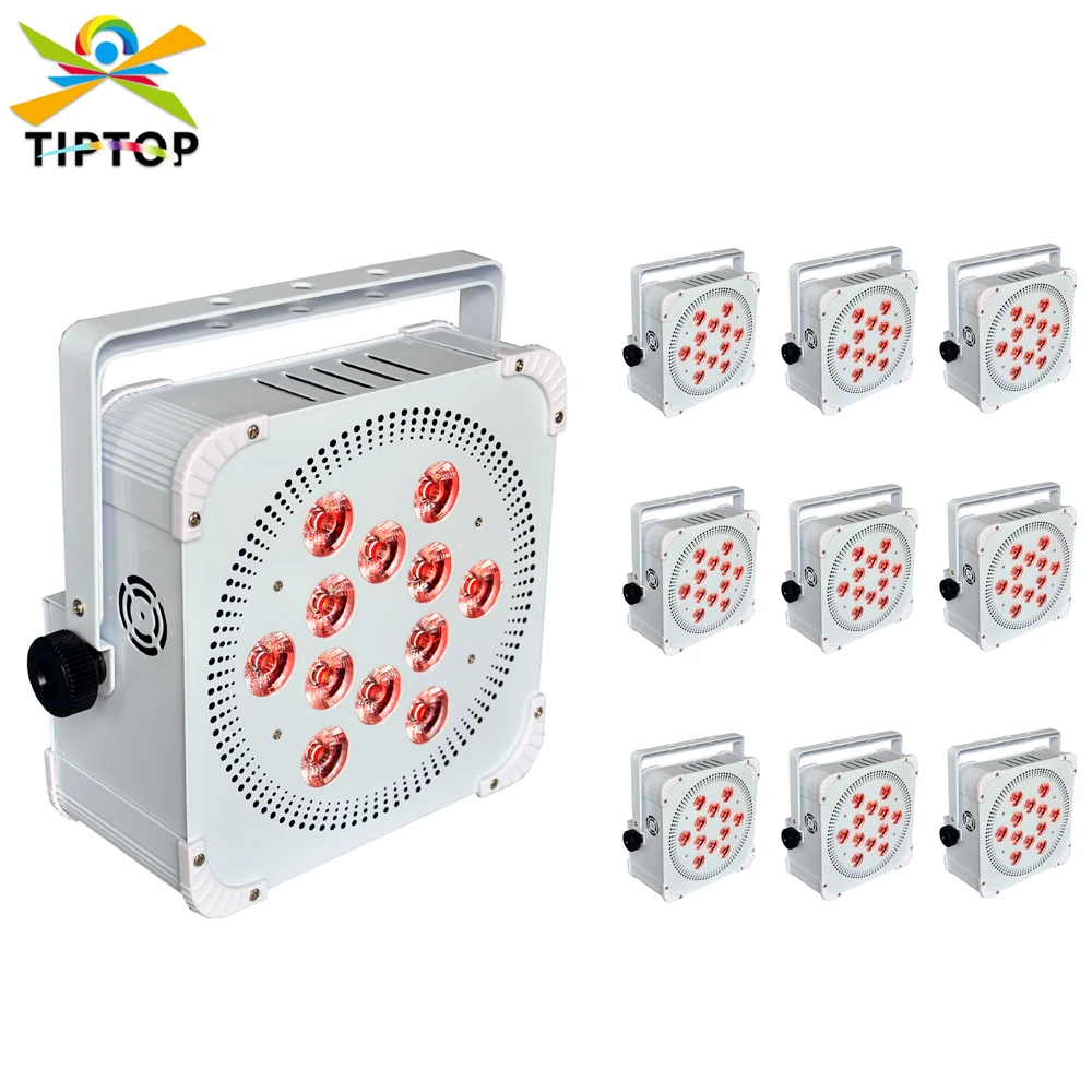 

Бесплатная доставка 10 шт./лот 12x18 Вт RGBWA + UV 6 в 1 Freedom Par беспроводной перезаряжаемый аккумулятор светодиодный прожектор Uplighter Светодиодный прожектор Par Light