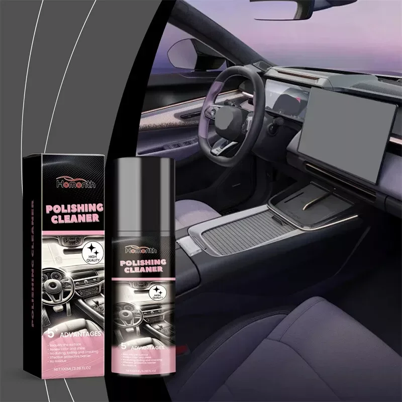 Car Interior Polishing Cleaner 2PCS 2