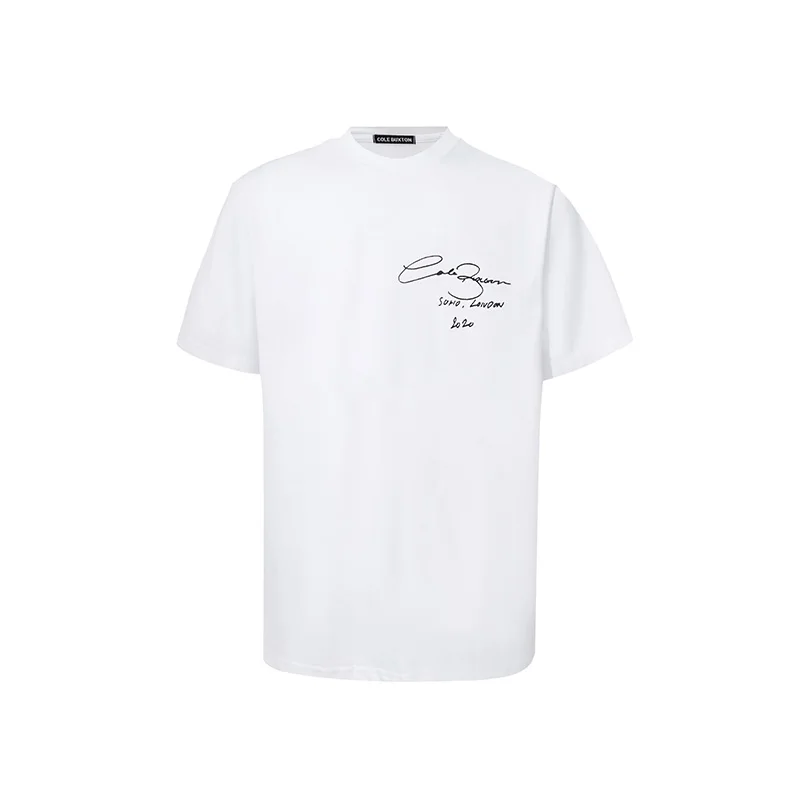 T-shirt oversize da uomo con stampa in sanscrito in cotone_voghion.com