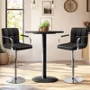 Bart Stools Set of 4, PU Leather Adjustable Barstools with Armrest, Counter Height Stool Chairs with Thickened Seat Cushion 4
