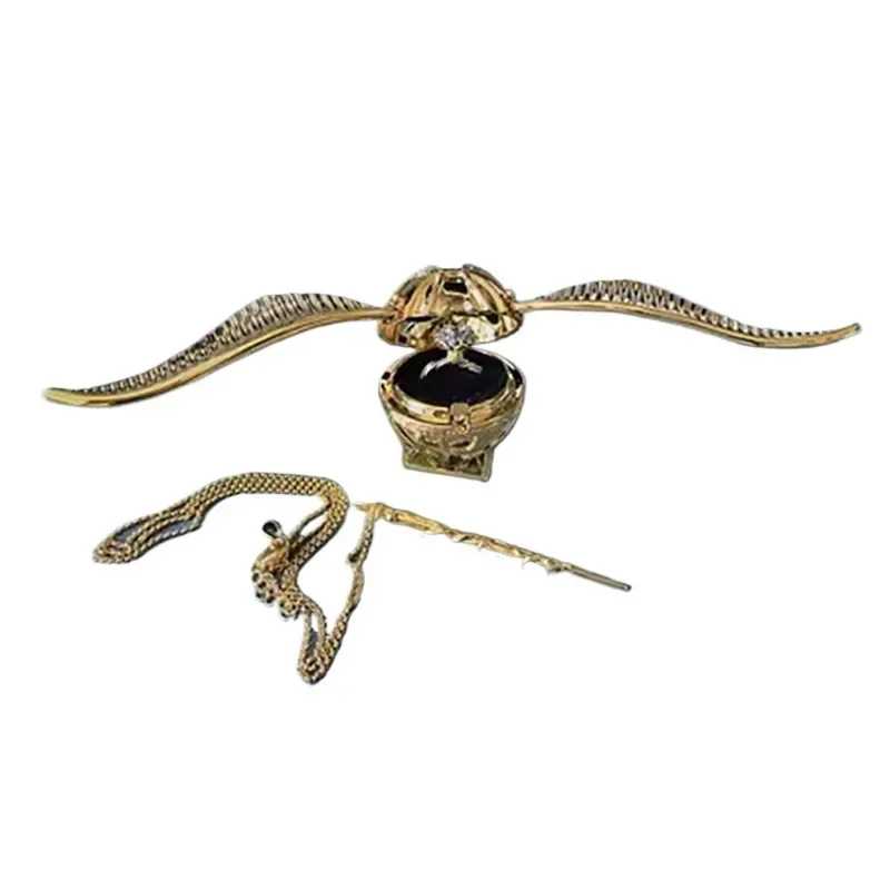 Jewelry Box Storage Golden Snitch Ring Boxes Wedding Souvenirs Birthday Rings Display Holder Organizer Accessories for Women