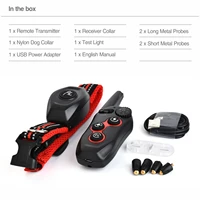 2 in 1 Dog Training Collar & Anti Bark Collar 600M Rechargeable Dog Electric Collar Waterproof Remote Dog Pet Product 6