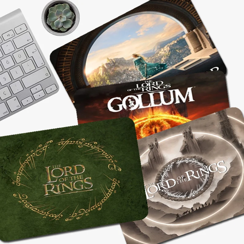 

L-Lord Of-The-Rings Mousepad Small Cartoon Anime Gaming Mouse Pad Keyboard Mouse Mats Smooth Company for PC Gamer Mousemat