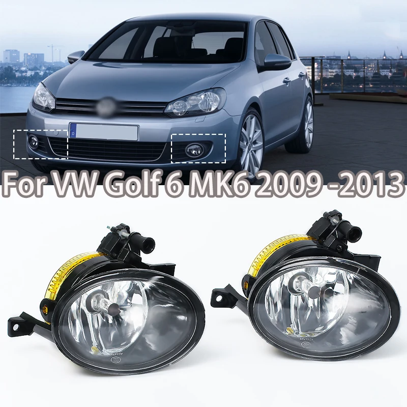 

Автомобильные аксессуары для VW Golf 6 MK6 2009 2010 2011 2012 2013, автомобильная Передняя галогенная противотуманная фара для автомобиля, Левая или правая противотуманная фара