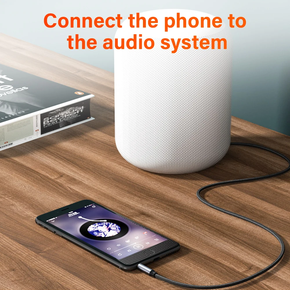 Premium 3.5mm Male-to-Male Auxiliary Audio Cable for Phones, Headphones, Speakers, Laptops, and Cars