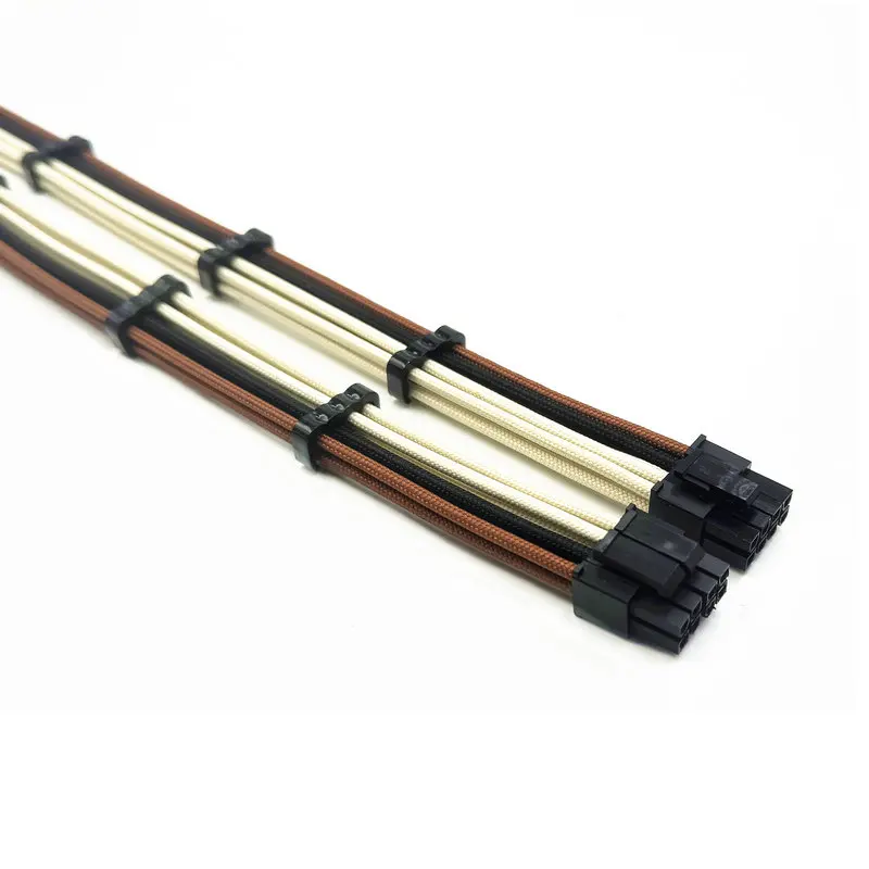 ANTEC - Alimentatore Maniche Via Cavo 24pin Atx 4 4 Pin Eps 6 2 Pin Pci-e Psu Corredo Di Estensione Del Cavo 30 Centimetri Lunghezza Con Combs Bianco (11.8inch 30cm