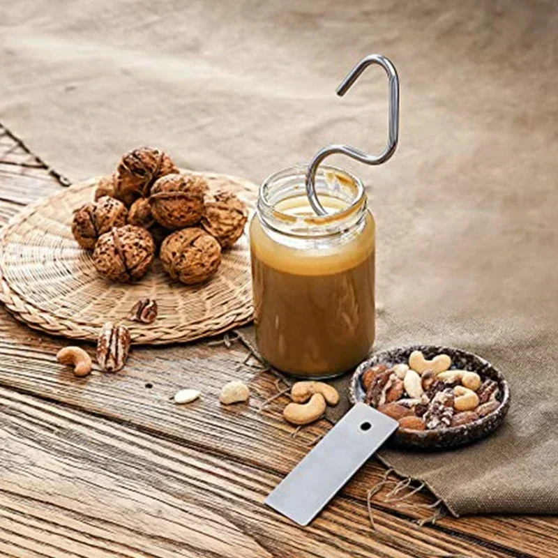New Peanut Butter Stirrer with Scraper Tool Almond Butter Mixing Tool Butter & Jam Stirrer Multipurpose Kitchen Tool New