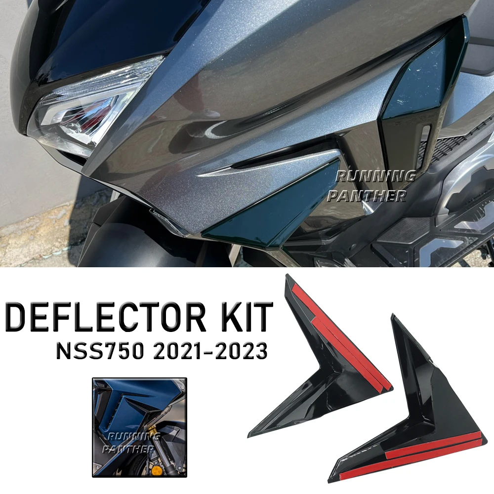 Nuovo Kit Deflettore Aria Moto Nss750 Nero Adatto Per Honda Nss 750 2021 2022 Spoiler Add-On Spoiler Side