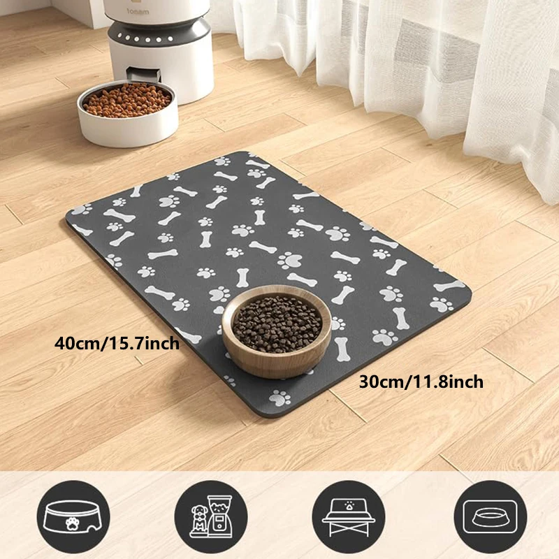 Pet Feeding Pads Absorbent Dog Pads Suitable for Food and Water Bowls Dog Accessories Pet Supplies