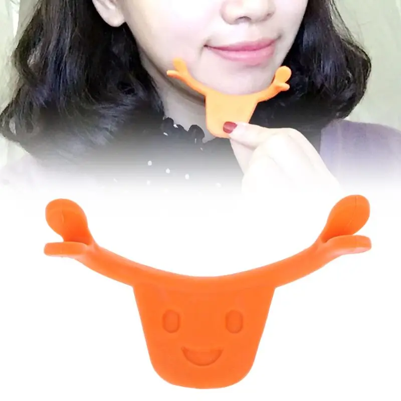Smile 1PCS Silicone Corrector Maker Facial Smile Trainer Flexible Fiess Exerciser Face Lift Jaw Workout Beauty_voghion.com