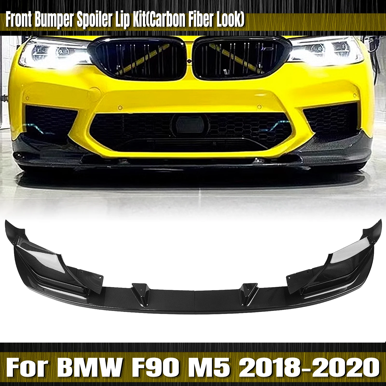 Auto Paraurti Anteriore Spoiler Labbro Inferiore Piastra Di Protezione Splitter Accessori Auto Per Bmw F90 M5 Competition 2018-2020