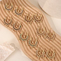 Boucles d'oreilles de mariée à la mode avec forme de hérisson, strass de luxe, décoration d'oreille, crochet, boucles d'oreilles pendantes 1