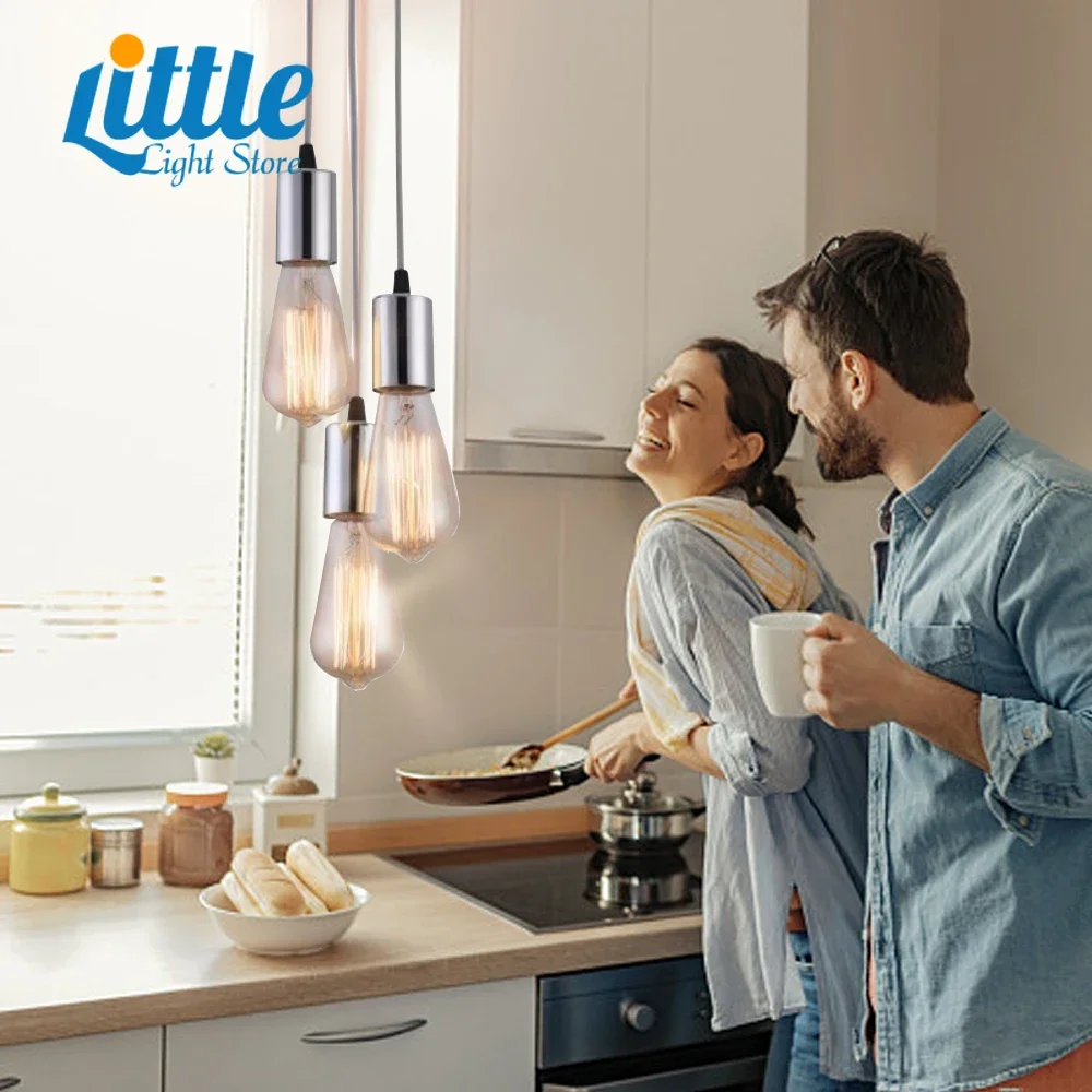 Simple Creative Black White New Modern LED Pendant Lights Living Dining Room Bedroom Hall Bar Hotel Lamp Indoor Lighting