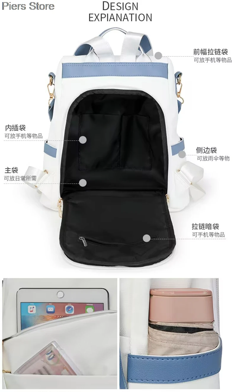 Mochila versátil urbana, vista traseira