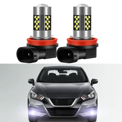 2Pcs LED Front Fog Lamp Bulbs For Nissan Versa 2007-2015 2016 2017 2018 2019 2020 2021 2022 2023 2024 Front Fog Light Bulb