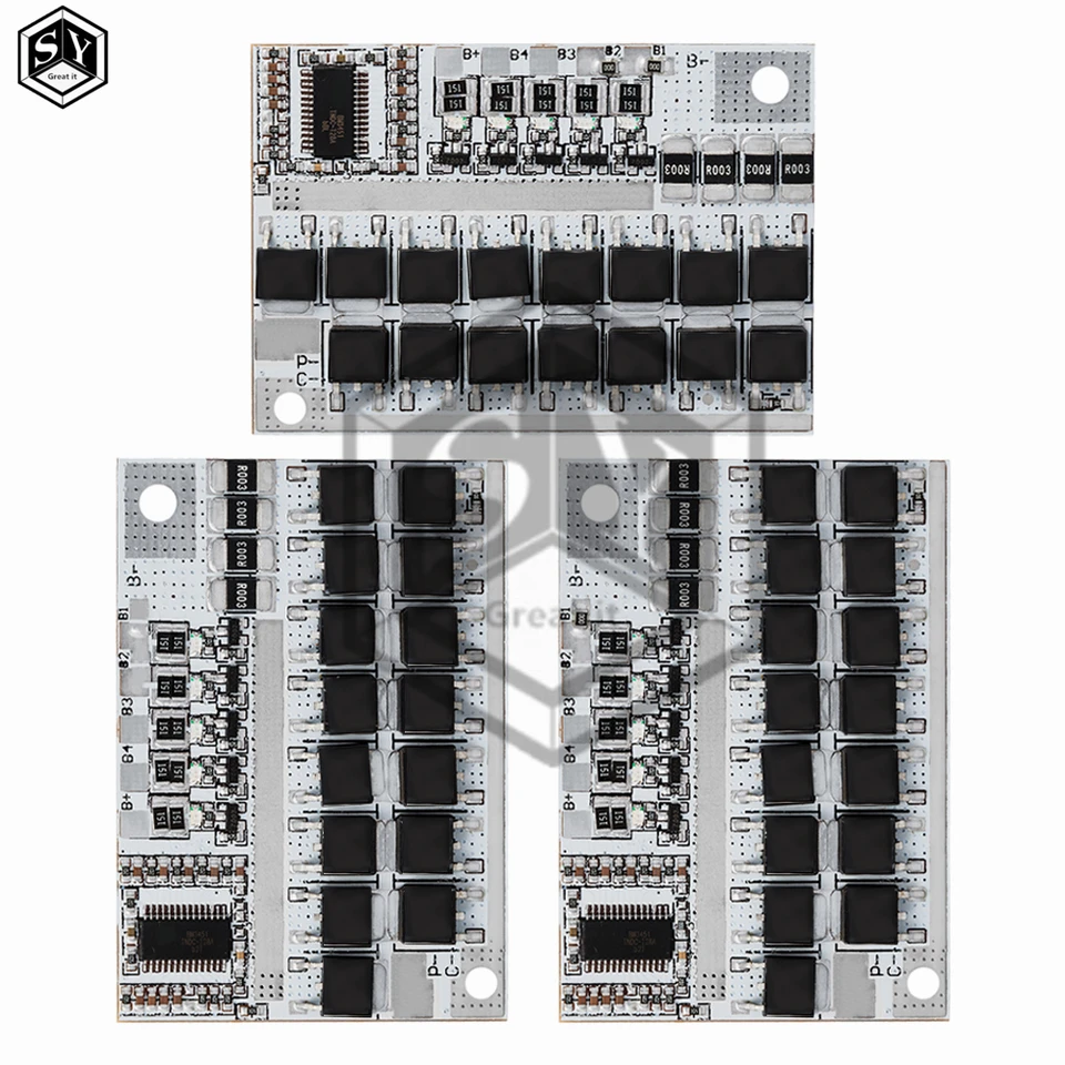3S 4S 5S 12V / 21V 100A BMS Li-ion LMO Lithium Battery Protection