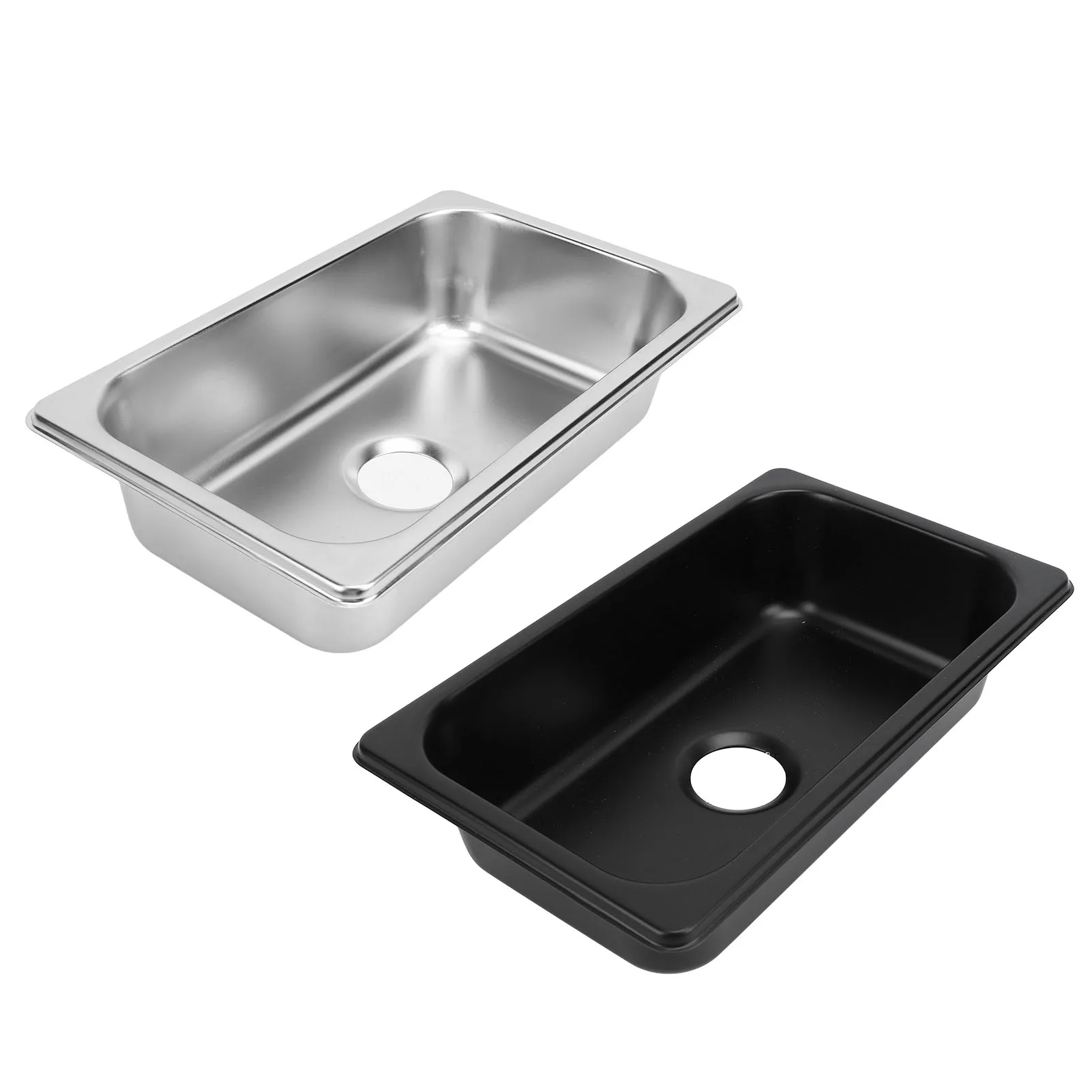 RV 304 Stainless Steel Sink 265x162x65mm Anti Deformation Rust Resistant for Boat Caravan Yachts Boats RV Hand Wash Basin